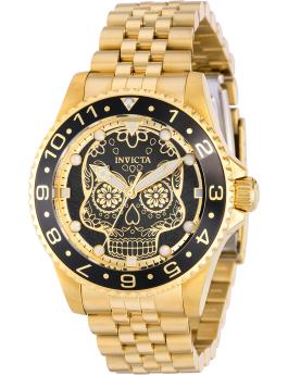 Invicta Pro Diver 36860 Herrenuhr - Quarzwerk - Edelstahl mit schwarzem Zifferblatt - 40 mm