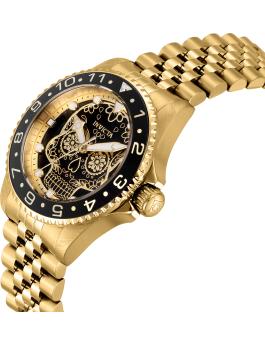 Invicta Pro Diver 36860 Herrenuhr - Quarzwerk - Edelstahl mit schwarzem Zifferblatt - 40 mm