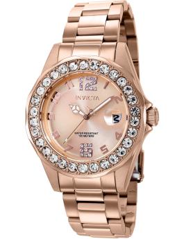 Invicta Pro Diver 37698 Reloj de Mujer - Movimiento de Cuarzo - Acero Inoxidable con Esfera de Oro Rosa - 38 mm
