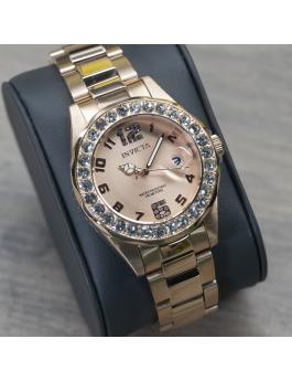 Invicta Pro Diver 37698 Reloj de Mujer - Movimiento de Cuarzo - Acero Inoxidable con Esfera de Oro Rosa - 38 mm