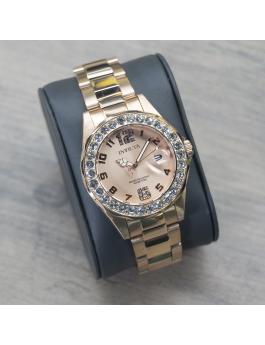 Invicta Pro Diver 37698 Reloj de Mujer - Movimiento de Cuarzo - Acero Inoxidable con Esfera de Oro Rosa - 38 mm