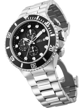 Invicta Pro Diver 18906 Men's Watch - Quartz Movement - Stainless Steel with Black Dial - 52 mm