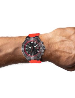 Invicta Aviator 39897 Herenhorloge - Quartz Uurwerk - Roestvrij Staal met Zwarte Wijzerplaat - 50 mm