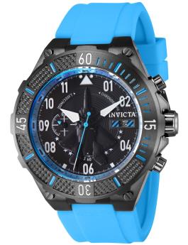 Invicta Aviator 39898 Orologio da Uomo - Movimento al Quarzo - Acciaio Inossidabile con Quadrante Nero - 50 mm