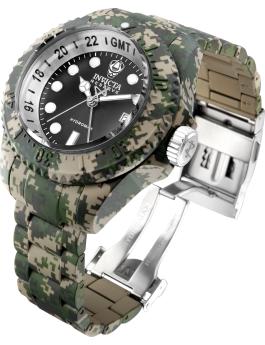 Invicta Reserve 40462 Relógio Masculino - Movimento de Quartzo - Aço Inoxidável com Mostrador Preto - 52 mm