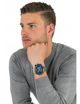 Invicta Aviator 19173 Relógio Masculino - Movimento de Quartzo - Aço Inoxidável com Mostrador Azul - 48 mm