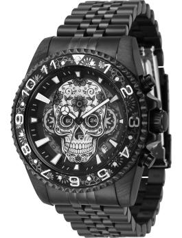 Invicta Pro Diver 43753 Reloj para Hombre - Movimiento de Cuarzo - Acero Inoxidable con Esfera Negra - 43 mm