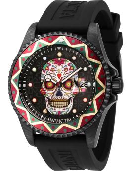 Invicta Pro Diver 43754 Men's Watch - Quartz Movement - Stainless Steel with Black Dial - 43 mm