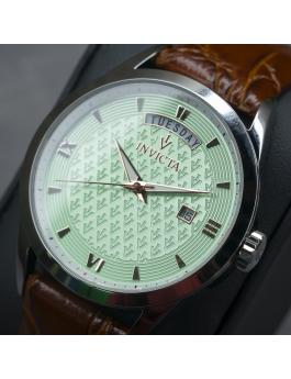 Invicta Vintage 44259 Watch - Quartz Movement - Stainless Steel with Green Dial - 40 mm
