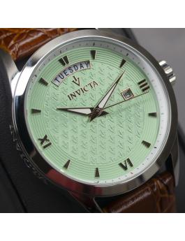 Invicta Vintage 44259 Watch - Quartz Movement - Stainless Steel with Green Dial - 40 mm