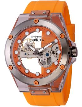 Invicta Speedway 44396 Men's Watch - Mechanical Movement - Stainless Steel with Orange Dial - 48 mm