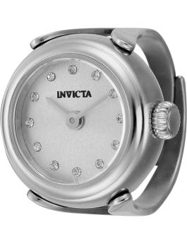 Invicta Mini 44480 Relógio Feminino - Movimento de Quartzo - Aço Inoxidável com Mostrador Prateado - 17 mm