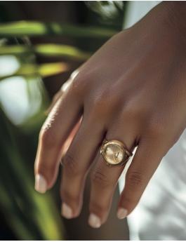 Invicta Mini 44483 Relógio Feminino - Movimento de Quartzo - Aço Inoxidável com Mostrador Dourado - 17 mm