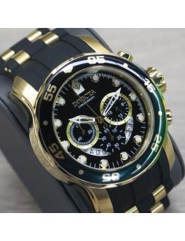 Invicta Pro Diver 44522 Reloj de Hombre - Movimiento de Cuarzo - Acero Inoxidable con Esfera Negra - 48 mm