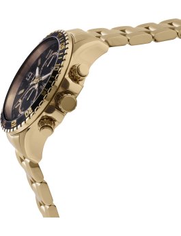 Invicta Specialty 44525 Herenhorloge - Quartz Uurwerk - Roestvrij Staal met Zwarte Wijzerplaat - 45 mm