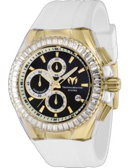 TechnoMarine Cruise TM-121153 Orologio da Uomo - Movimento al Quarzo - Acciaio Inossidabile con Quadrante Nero - 45 mm