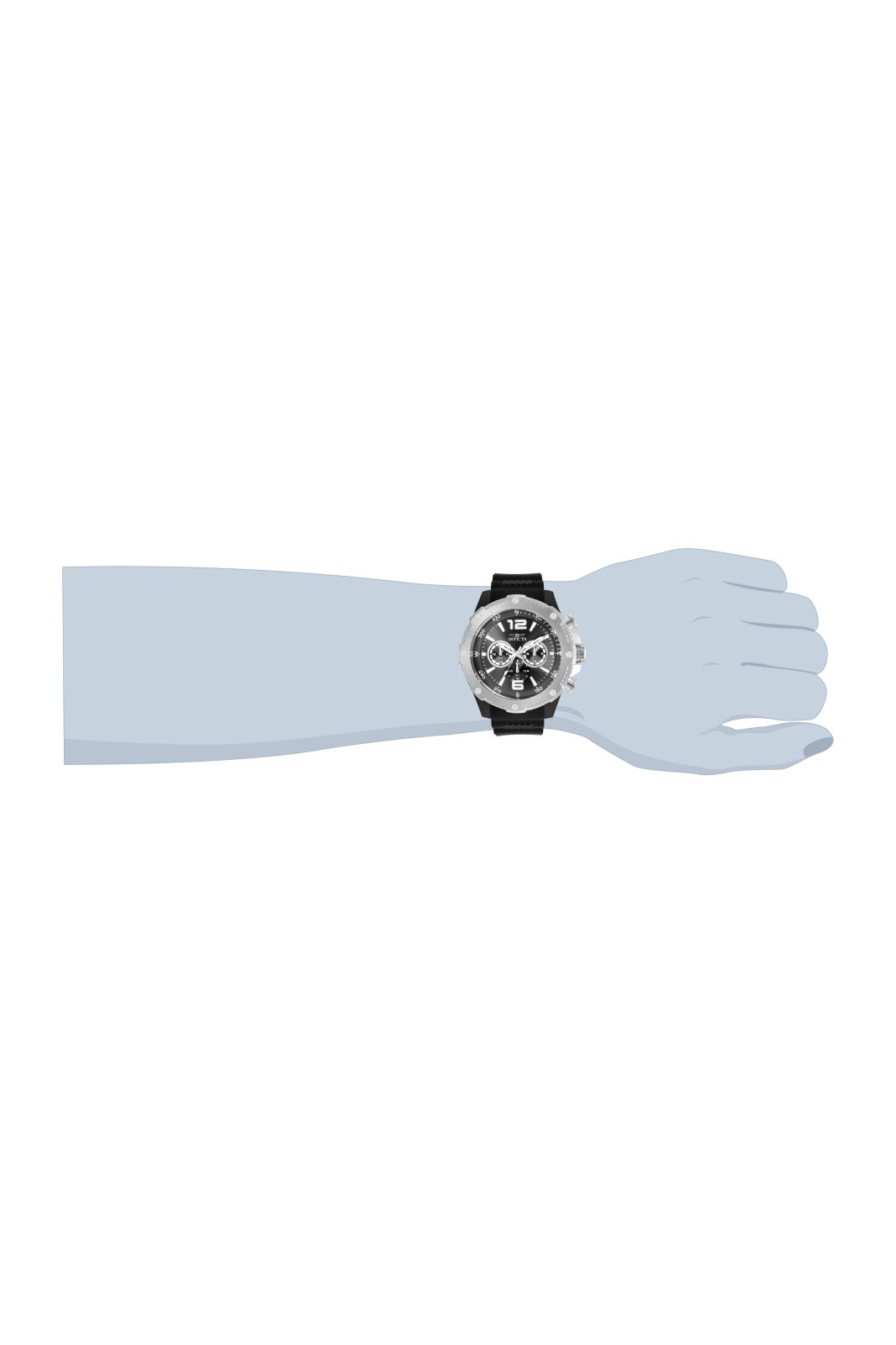 Invicta I-Force 19656 Miesten kello - Kvartsikoneisto - Ruostumaton teräs harmaalla kellotaululla - 50 mm