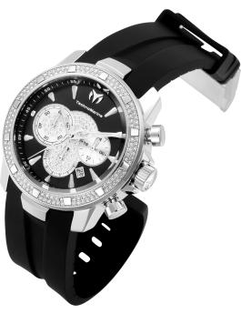 TechnoMarine UF6 TM-621009 Reloj de Hombre - Movimiento de Cuarzo - Acero Inoxidable con Esfera Negra - 45 mm
