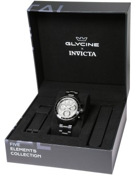 Glycine x Invicta Five Elements - Metal 44287 Men's Quartz Watch - 41mm