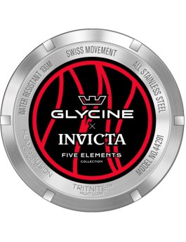 Glycine x Invicta Five Elements - Fire 44291 Men's Quartz Watch - 41mm