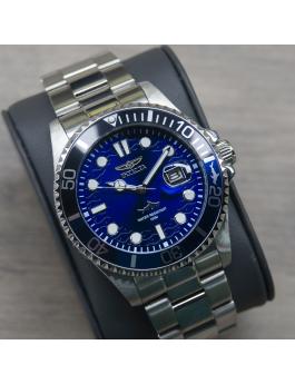 Invicta Pro Diver 44716 Moška ura - Quartz mehanizem - Nerjaveče jeklo z modrim številčnico - 43 mm
