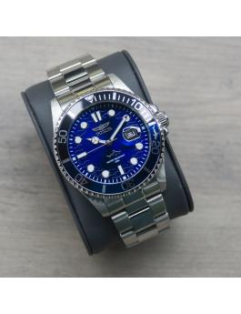 Invicta Pro Diver 44716 Moška ura - Quartz mehanizem - Nerjaveče jeklo z modrim številčnico - 43 mm