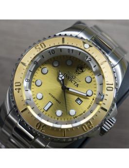 Invicta Hydromax 44746 Reloj de Hombre - Movimiento de Cuarzo - Acero Inoxidable con Esfera Dorada - 52 mm