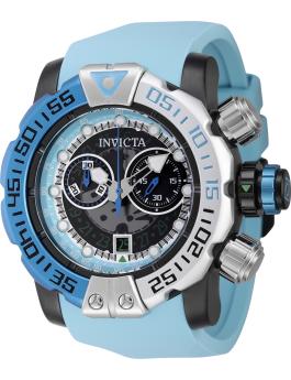 Invicta Sea Hunter 44848 Reloj de hombre - Movimiento de cuarzo - Acero inoxidable con esfera negra - 57 mm