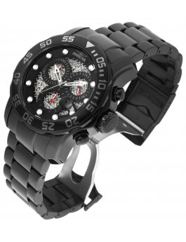 Invicta Pro Diver - SCUBA 19838 Men's Watch - Quartz Movement - Stainless Steel with Black Dial - 49 mm