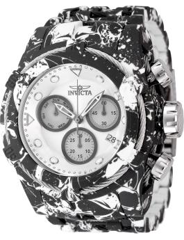 Invicta Bolt 45489 Herrenuhr - Quarzwerk - Edelstahl mit silbernem Zifferblatt - 53 mm