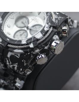 Invicta Bolt 45489 Herrenuhr - Quarzwerk - Edelstahl mit silbernem Zifferblatt - 53 mm