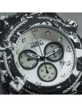 Invicta Bolt 45489 Herrenuhr - Quarzwerk - Edelstahl mit silbernem Zifferblatt - 53 mm