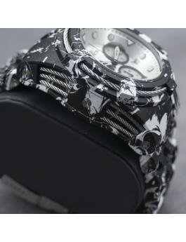 Invicta Bolt 45489 Herrenuhr - Quarzwerk - Edelstahl mit silbernem Zifferblatt - 53 mm