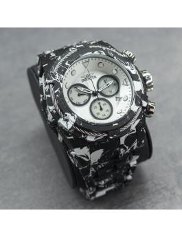 Invicta Bolt 45489 Herrenuhr - Quarzwerk - Edelstahl mit silbernem Zifferblatt - 53 mm