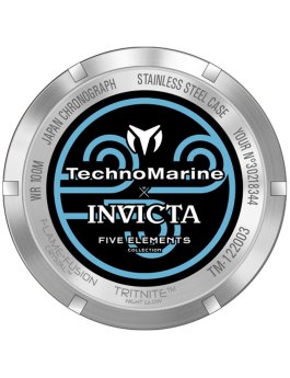 TechnoMarine x Invicta Five Elements - Water TM-122003 Men's Quartz Watch - 44mm - With extra straps