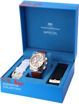TechnoMarine x Invicta Five Elements - Fire TM-122004 Men's Quartz Watch - 44mm - With extra straps