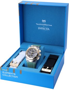 TechnoMarine x Invicta Five Elements - Earth TM-122005 Men's Quartz Watch - 44mm - With extra straps