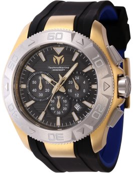 TechnoMarine UF6 TM-622005 Reloj de Hombre - Movimiento de Cuarzo - Acero Inoxidable con Esfera Negra - 48 mm