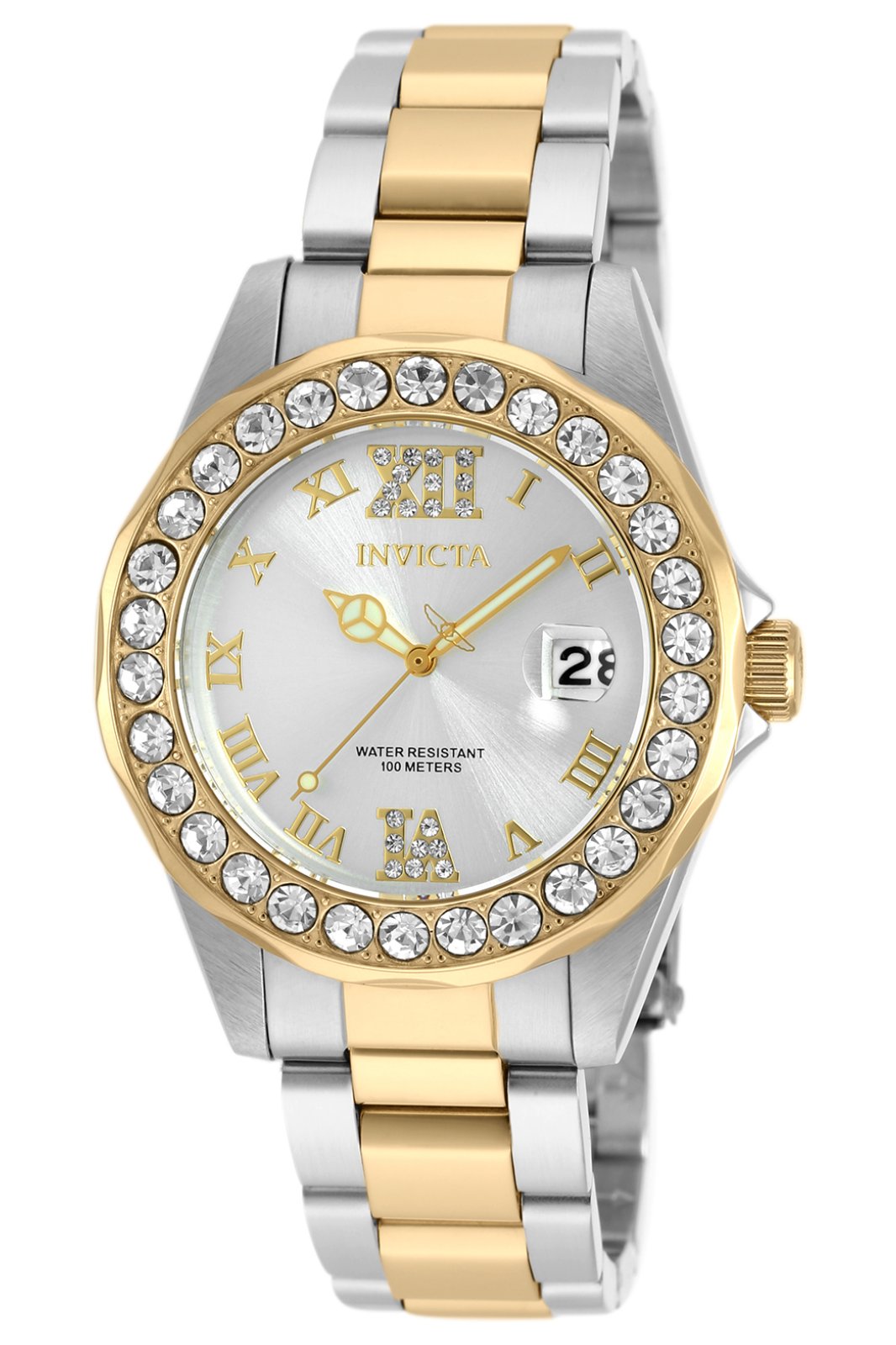 Montre Invicta Pro Diver Femme - Boîtier Acier Inox 24 Mm - Cadran Noir - Quartz - Étanche 10 Bars - Garantie 2 Ans