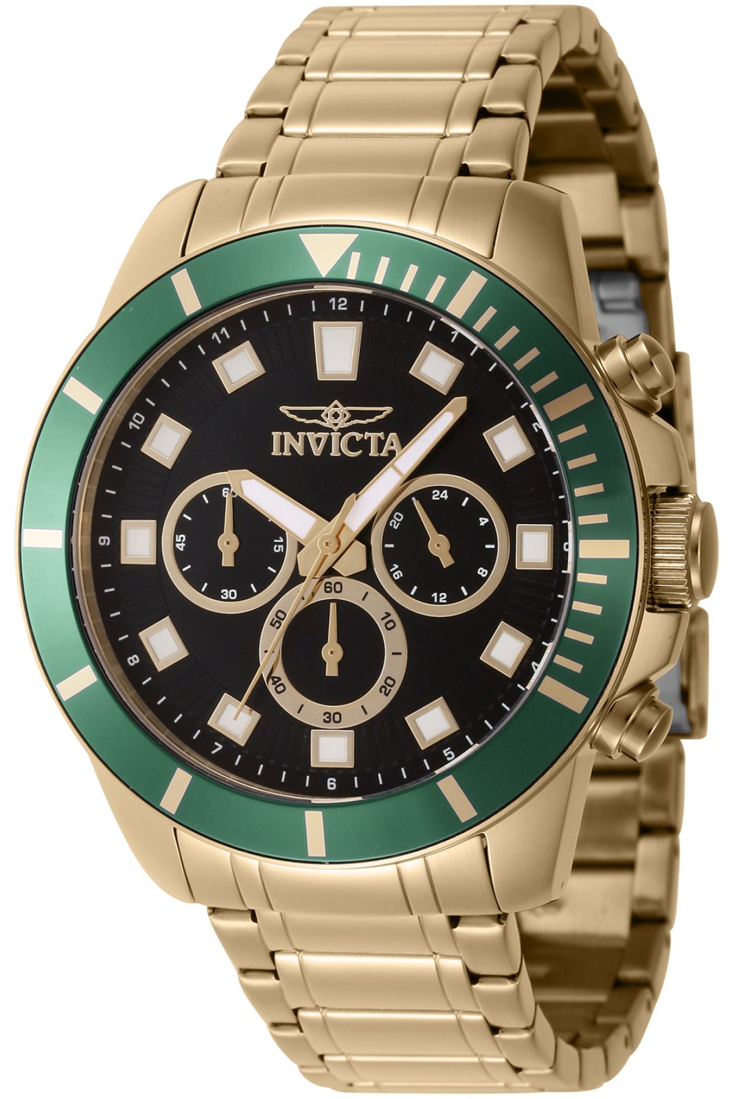 Invicta Pro Diver 46120 – Orologio Uomo Al Quarzo, Cassa 45mm, Cinturino In Silicone Nero, Quadrante Analogico