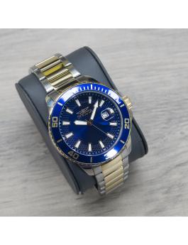 Invicta Pro Diver 46071 Men's Watch - Quartz Movement - Stainless Steel with Blue Dial - 45 mm