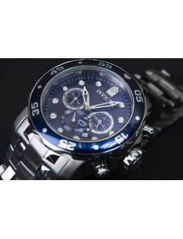 Invicta Pro Diver - SCUBA 0070 Relógio Masculino - Movimento Quartz - Aço Inoxidável com Mostrador Azul - 48 mm