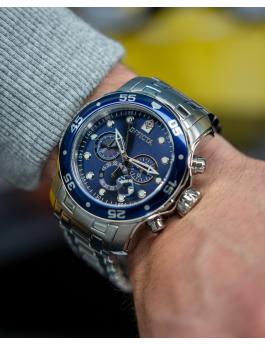 Invicta Pro Diver - SCUBA 0070 Relógio Masculino - Movimento Quartz - Aço Inoxidável com Mostrador Azul - 48 mm