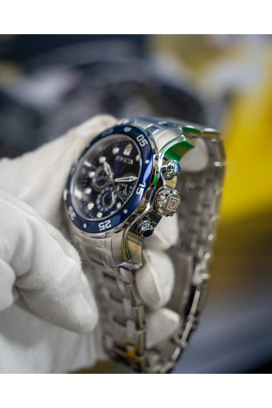 Invicta Pro Diver - SCUBA 0070 Relógio Masculino - Movimento Quartz - Aço Inoxidável com Mostrador Azul - 48 mm