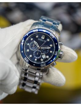 Invicta Pro Diver - SCUBA 0070 Relógio Masculino - Movimento Quartz - Aço Inoxidável com Mostrador Azul - 48 mm