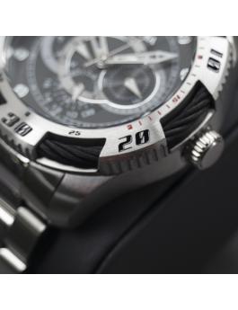 Invicta Speedway 45755 Herenhorloge - Quartz Uurwerk - Roestvrij Staal met Zwarte Wijzerplaat - 50 mm