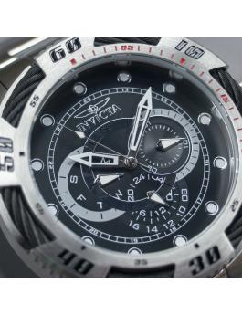 Invicta Speedway 45755 Herenhorloge - Quartz Uurwerk - Roestvrij Staal met Zwarte Wijzerplaat - 50 mm