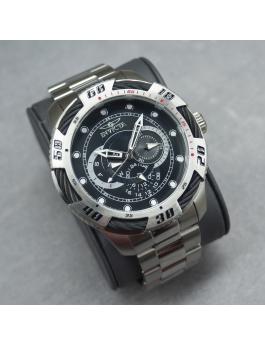 Invicta Speedway 45755 Herenhorloge - Quartz Uurwerk - Roestvrij Staal met Zwarte Wijzerplaat - 50 mm