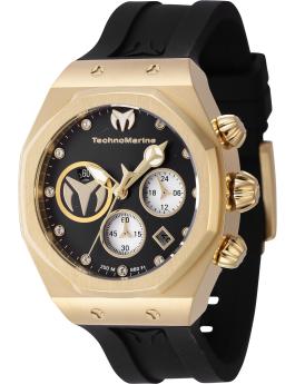 TechnoMarine MoonSun TM-523007 Reloj de Mujer - Movimiento de Cuarzo - Acero Inoxidable con Esfera Blanca - 40 mm