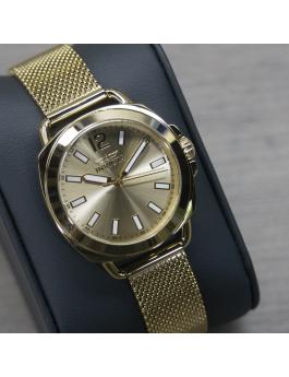 Invicta Wildflower 46338 Ženski ura - Quartz mehanizem - Nerjaveče jeklo z zlatim številčnico - 32 mm